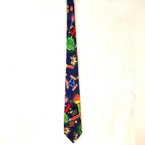 Vintage 1992 Nicole Miller Comic 100% Silk Necktie Collectible 90s‎